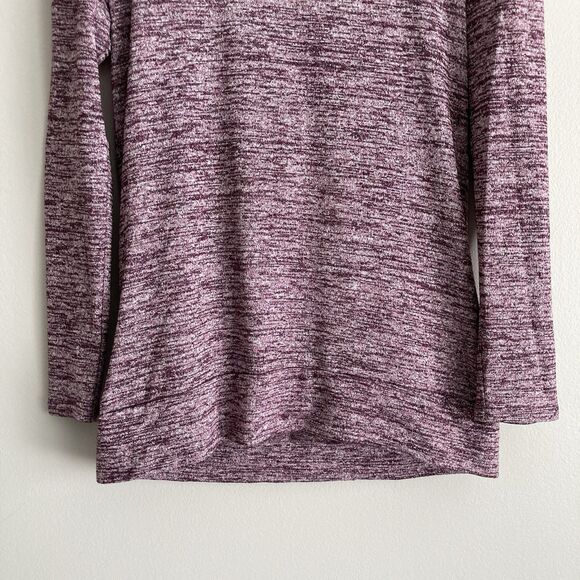 Athleta Women Plum Layered Open Back Long Sleeve Yoga Shirt Top Size Small - Picture 5 of 9